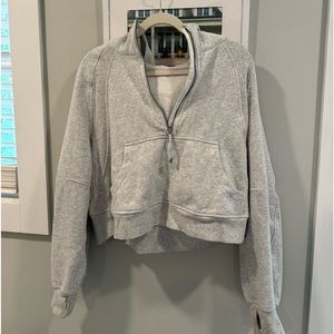 LULULEMON HEATHER GRAY SCUBA HOODIE SIZE M/L